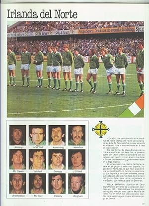 Imagen del vendedor de Espaa 1982 lamina 13: Seleccion de Irlanda del Norte a la venta por EL BOLETIN