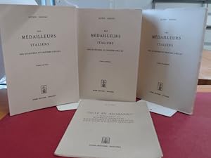 Les médailleurs (medailleurs) Italiens (complete in 4 volumes inclusive supplement). Des quinzièm...