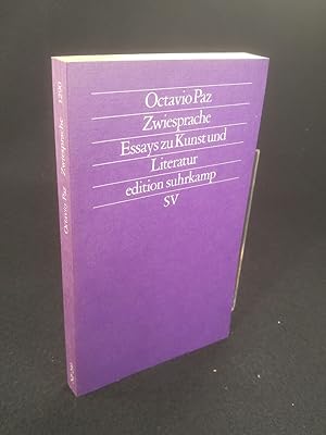 Seller image for Zwiesprache Essays zu Kunst und Literatur for sale by ANTIQUARIAT Franke BRUDDENBOOKS