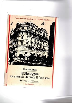 Immagine del venditore per Il Messaggero un giornale durante il fascismo volume II 1919-1946. venduto da Libreria Gull