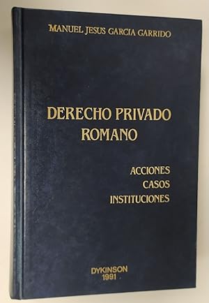 Immagine del venditore per Derecho privado romano : Acciones, casos, instituciones venduto da La Leona LibreRa