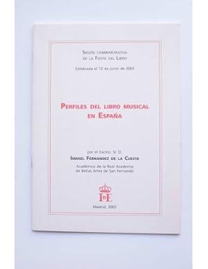 Imagen del vendedor de Perfiles del libro musical en Espaa a la venta por LIBRERA SOLAR DEL BRUTO