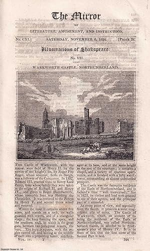 Image du vendeur pour Warkworth Castle, Northumberland. A complete rare weekly issue of the Mirror of Literature, Amusement, and Instruction, 1824. mis en vente par Cosmo Books