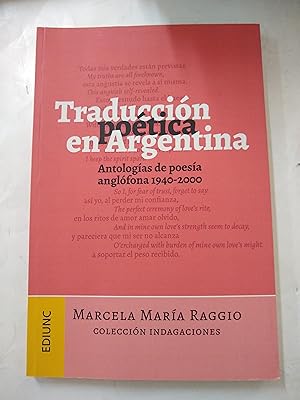Seller image for Traduccion poetica en Argentina for sale by Libros nicos