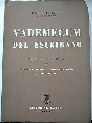 Seller image for Vademecum del escribano for sale by Libros nicos
