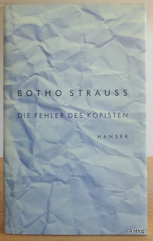 Seller image for Die Fehler des Kopisten. for sale by Antiquariat Gntheroth