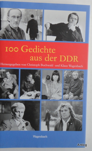 Bild des Verkufers fr 100 Gedichte aus der DDR. zum Verkauf von Antiquariat Gntheroth