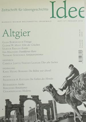 Zeitschrift für Ideengeschichte [ZIG]. Heft X/1 Frühjahr 2016: Altgier.