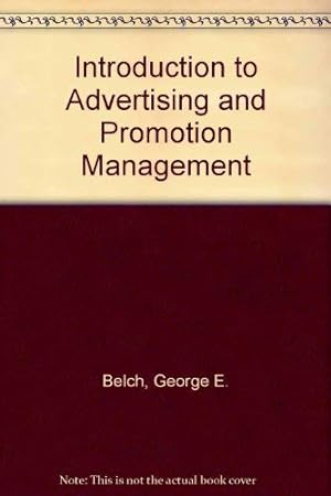 Imagen del vendedor de Introduction to Advertising and Promotion Management a la venta por WeBuyBooks