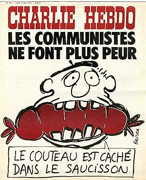 "CHARLIE HEBDO N°182 du 13/5/1974" REISER : LES COMMUNISTES NE FONT PLUS PEUR
