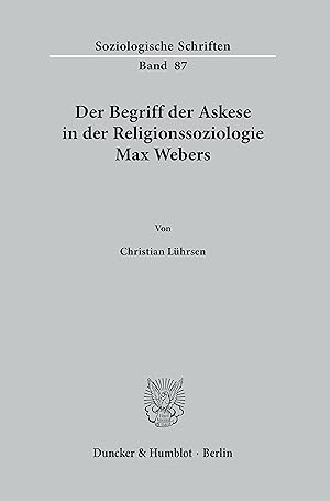 Bild des Verkufers fr Der Begriff der Askese in der Religionssoziologie Max Webers. zum Verkauf von moluna