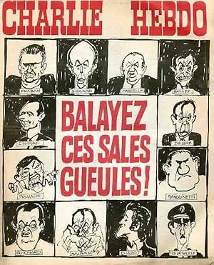 "CHARLIE HEBDO N°181 du 6/5/1974" CABU : BALAYEZ CES SALES GUEULES !