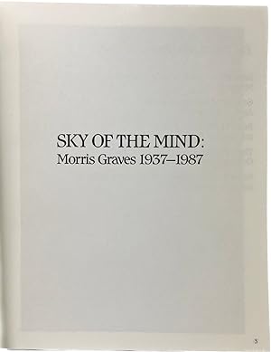 Imagen del vendedor de Sky of the Mind: Morris Graves, 1937-1987 a la venta por Resource for Art and Music Books 