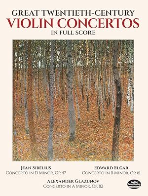 Seller image for Great Twentieth-Century Violin Concertos in Full Score (Dover Orchestral Music Scores) for sale by Redux Books