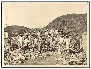 Martinique, Saint-Pierre, Equipe de déblayeurs