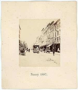 France, Nancy, scène de rue, 1887