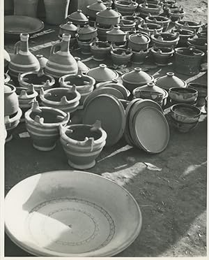 Morocco, Marrakech, earthenware pots for water and cooking