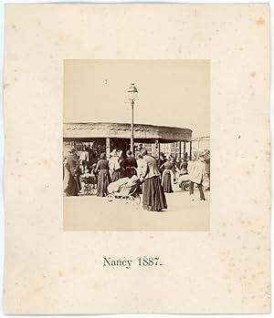 France, Nancy, scène de rue, 1887