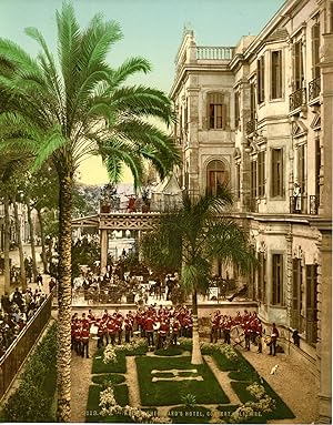 Le Caire. Concert militaire, Shepheard?s Hôtel.