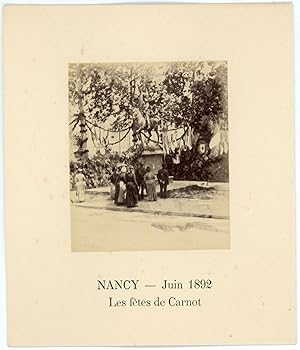 France, Nancy, les fêtes de Carnot, Juin 1892