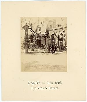 France, Nancy, les fêtes de Carnot, Juin 1892