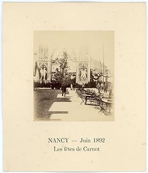 France, Nancy, les fêtes de Carnot, Juin 1892