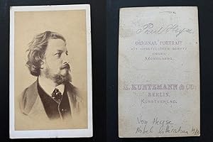 Image du vendeur pour Kuntzmann, Berlin, Paul von Heyse, Prix Nobel de littrature, 1910 mis en vente par photovintagefrance