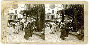 Stereo, Paris, rue des Abesses, rue commerçante et ses passants