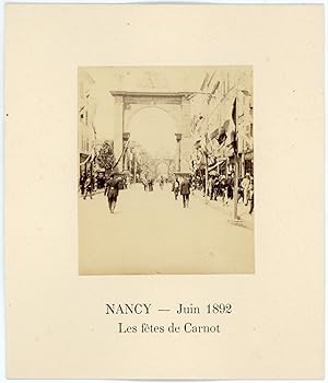 France, Nancy, les fêtes de Carnot, Juin 1892