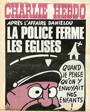 "CHARLIE HEBDO N°188 du 24/6/1974" Gébé : LA POLICE FERME LES ÉGLISES