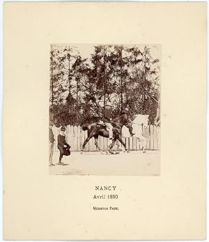 France, Nancy, au Parc, avril 1890