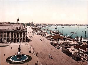 France, Bordeaux. La Bourse et les quais.