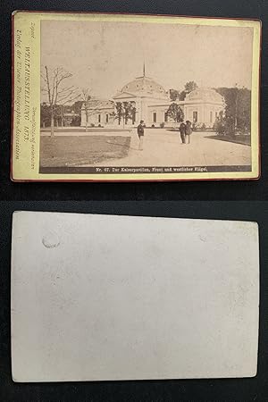 Bild des Verkufers fr Wien, Weltausstellung 1873, der Kaiserpavillon, front und westlicher Flgel zum Verkauf von photovintagefrance