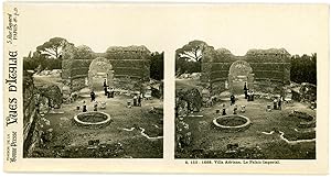 Stereo, Italie, Tivoli, villa Adriana, le palais Impérial