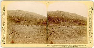 Stereo, South Africa, how the Boers fought at Colenso, Hlangwane hill, 70 yards from trench in wh...