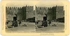 Stereo, Palestine, Jerusalem, Damascus gate