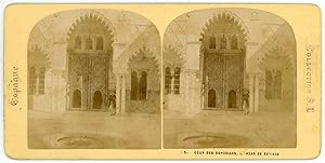 Stereo, Espagne, Alcazar de Séville, cour des donzelles