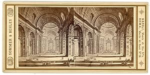 Stereo, Italie, Rome, intérieur de la basilique St-Pierre