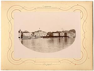 Suisse, Lucerne, les quais