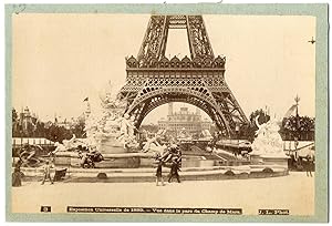 J.L, Paris, exposition universelle de 1889, vue dans le parc du Champ de Mars