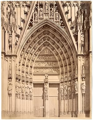 France, Strasbourg, portail de la cathédrale Notre-Dame