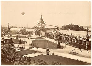 Suisse, exposition nationale de Genève, 1896, montgolfière, ballon captif