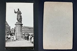 Pays-Bas, Haarlem, statue de Laurens Janszoon Coster