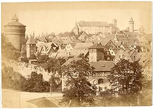 Deuschland, Nürnberg, stadt und Burg von Süden