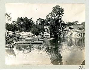 Cambodge, maisons de village