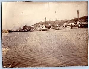 Serbie, mine de Kostolac, remorqueur sur le Danube