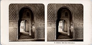 Stéréo, Espagne, Alhambra, salon des Ambassadeurs