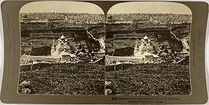 Young, Stéréo, Gethsemane and Jerusalem from the Mt of Olives