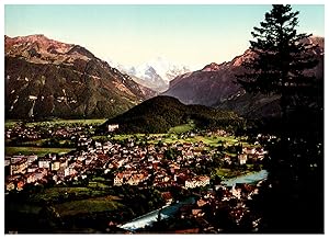 Suisse, Interlaken mit Jungfrau und Mönch