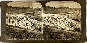 White, Stéréo, USA, Yellowstone Park, the great Jupiter terrace